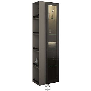 Burgbad tall cabinet HSKG050RF3194 176x32x50cm, right, gray high gloss