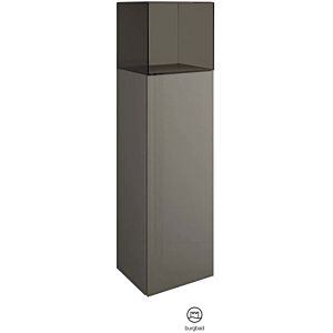 Burgbad half-height cabinet SFKK035LF3194 128x32x35cm, 2000 door, left, gray high gloss