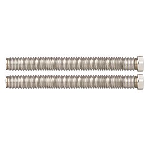 BWT drinking water connection set 11876 DN 50, 2 corrugated stainless steel hoses, 800 mm long
