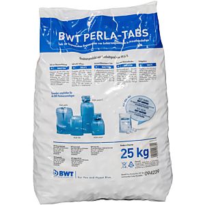 BWT regeneration salt tablets 94239 25 kg, bag, for soft water systems