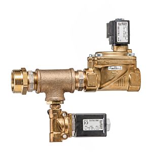 BWT shut-off flush valve unit Bewades 23983 80 W, 1 shut-off and 1/4 flush valve