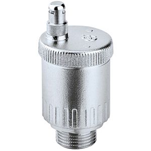 Caleffi automatic quick air vent 502061 1 AG without shut-off valve Minical chrome-plated.