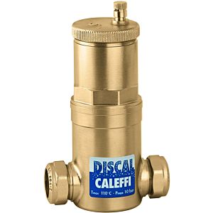 Caleffi Discal Air and Dirt Separators 551002 22mm, brass housing, compression fitting