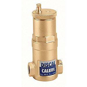 Caleffi Discal Air and Dirt Separators 003 3/4 &quot;IG, brass housing
