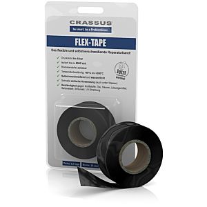 Crassus Flex -Ruban CRA70605 25mmx3.5mx0.7mm, auto-soudable, noir