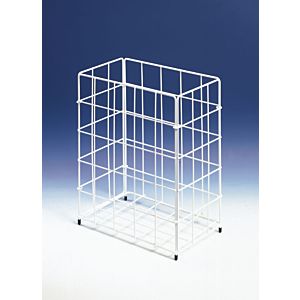 CWS paper basket small 903102600 30x18x36cm, approx. 20 l, steel wire, white