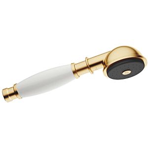 Dornbracht Madison shower 28002970-280010 metal, white porcelain handle, brushed brass