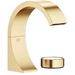 Dornbracht Cyo freestanding spout 29217811-28 for washbasin, projection 133mm, without waste fitting, brushed brass