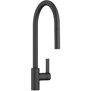 Dornbracht Tara Ultra single-lever sink mixer 33870875-33 pull-out, with shower function, projection 240mm, matt black