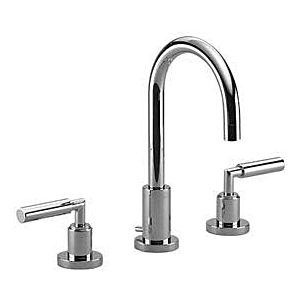 Dornbracht Tara. three-hole faucet 20710882-99 for washbasin, with waste set, projection 135 mm, dark platinum matt