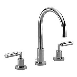 Dornbracht Tara. three-hole faucet 20713882-28 for washbasin, with waste set, projection 165 mm, brushed brass