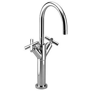 Dornbracht Tara. -handle mixer 22533892-28 for washbasin, raised base, without waste set, brushed brass