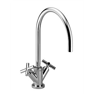 Dornbracht Tara. two-handle sink mixer 22815892-06 projection 235 mm, matt platinum
