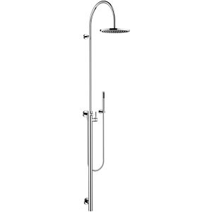 Dornbracht Meta shower set 26024661-06 with single-lever shower mixer, projection of standing shower 450 mm, matt platinum