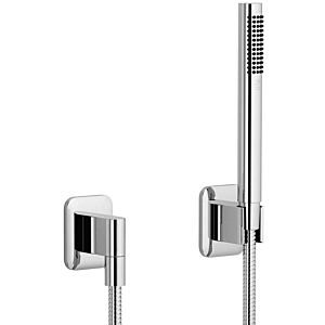Dornbracht Lissè hose shower set 27802845-06 with individual rosettes, matt platinum