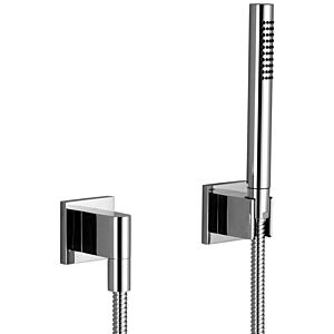Dornbracht shower set 27808980-28 with individual rosettes, brushed brass