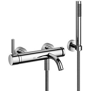 Dornbracht Meta single-lever mixer 33233660-06 for bathtub, wall mounting, with set, matt platinum
