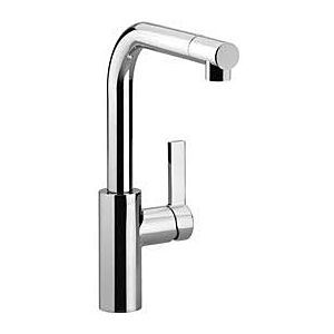 Dornbracht Elio single-lever sink mixer 33800790-06 handle right, projection 235 mm, matt platinum