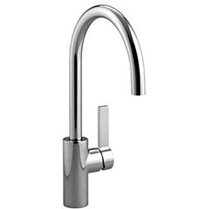 Dornbracht Tara Ultra single-lever sink mixer 33800875-06 Right handle, projection 200 mm, matt platinum