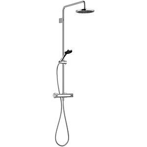 Dornbracht shower set 34459979-99 with shower thermostat, projection standing shower 450 mm, dark platinum matt