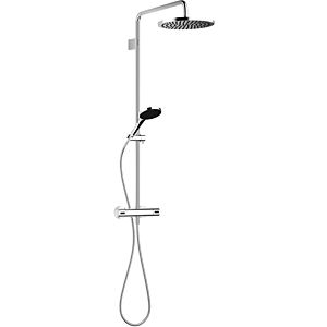 Dornbracht shower set 34460979-99 with shower thermostat, projection standing shower 450 mm, dark platinum matt