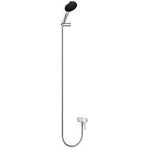 Dornbracht shower set 36002970-06 with integrated shower connection and hand shower set, platinum matt