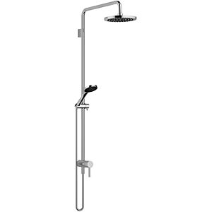 Dornbracht shower set 36112970-99 with single-lever shower mixer, projection of standing shower 450 mm, dark platinum matt