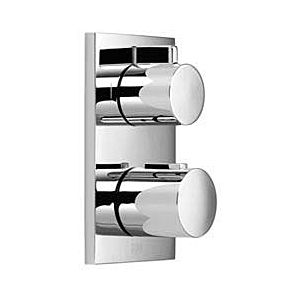 Dornbracht Imo trim set 36425670-28 for concealed thermostat, one-way volume control, brushed brass