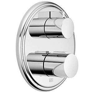 Dornbracht Madison thermostat 36425977-28 with one-way volume control, brushed brass