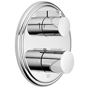 Dornbracht Madison thermostat 36426977-28 with two-way volume control, brushed brass