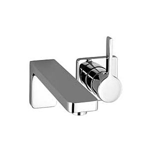 Dornbracht Lulu single lever mixer 36860710-06 for wall-mounted washbasin, without waste set, matt platinum