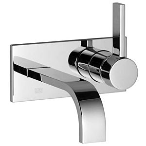 Dornbracht Mem trim set 36863782-28 for wall-mounted single lever basin mixer, without waste set, brushed brass