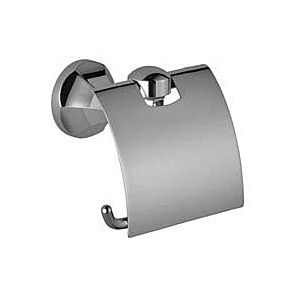 Dornbracht Madison toilet roll holder 83510361-06 with cover, matt platinum