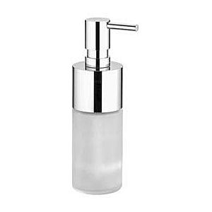 Dornbracht dispenser 84435970-06 standing model, bottle made of crystal glass, matt, platinum matt