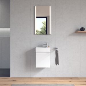 Duravit Vero Air Cloakroom basin 07243800001 38x25cm, tap hole on the right, without overflow, with tap platform, white WonderGliss