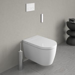 Duravit SensoWash Stark f Compact Dusch WC 6500001012004310 Komplettanlage, mit WC-Sitz, weiß, rimless