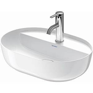 Duravit Luv washbasin 0380500000 50x40cm, ground, 2000 tap hole, without overflow, with tap hole bench, white
