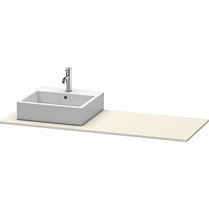 Duravit XSquare console XS060GL9191 140x55cm, with 2000 cutout, left, Taupe