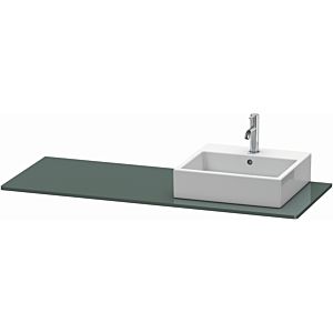 Duravit XSquare console XS060GR3838 140x55cm, with 2000 cutout, right, Dolomiti Grey high gloss