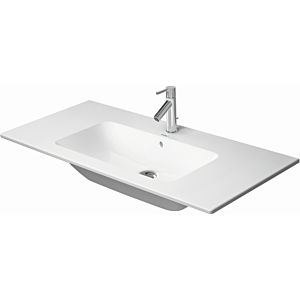 Duravit Me by Starck meuble vasque 23361032001 103 x 49 cm, blanc mat, WonderGliss, avec trou pour robinet, trop-plein, banc trou pour robinet