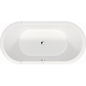 Duravit Starck Oval baignoire 700409000000000 160 x 80 x 46 cm, autoportante, avec 801 , revêtement acrylique, blanc