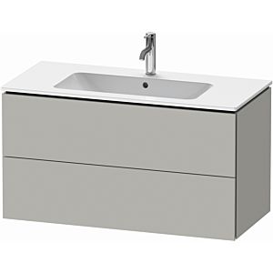 Duravit L-Cube vanity unit LC624200707 102 x 48, 2000 cm, concrete gray matt, 2 drawers, wall-hung