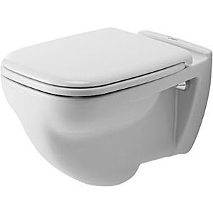 Duravit D-Code Wand Flachspül WC 2210092000 weiss, HygieneGlaze