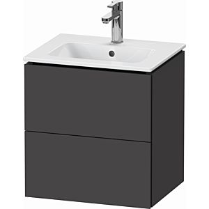 Duravit L-Cube vanity unit LC621804949 52x39.1x55cm, 2 drawers, wall-hung, graphite matt