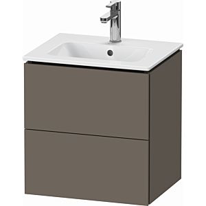 Duravit L-Cube vanity unit LC621809090 52x39.1x55cm, 2 drawers, wall-hung, flannel gray silk matt