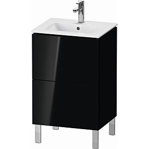 Duravit L-Cube vanity unit LC667104040 52x42.1x70.4cm, 2 pull-outs, standing, black high gloss