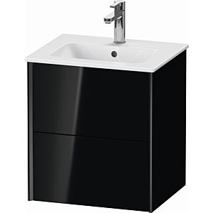 Duravit XViu vanity unit XV43150B240 51x42x56cm, 2 drawers, wall-hung, black matt, black high gloss