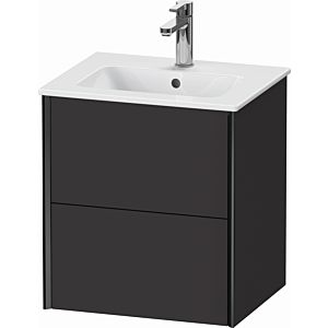 Duravit XViu vanity unit XV43150B280 51x42x56cm, 2 drawers, wall-hung, black matt, graphite super matt
