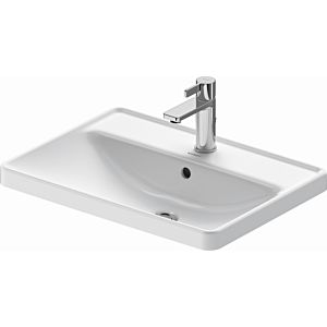 Duravit D-Neo built-in washbasin 0357600027 60x43.5cm, installation from above, tap hole and tap platform, overflow, white