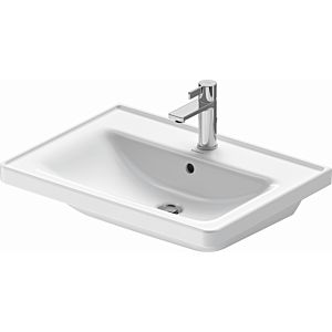 Duravit D-Neo vanity unit 2367650000 65 x 48 cm, with tap hole, with overflow, with tap hole bench